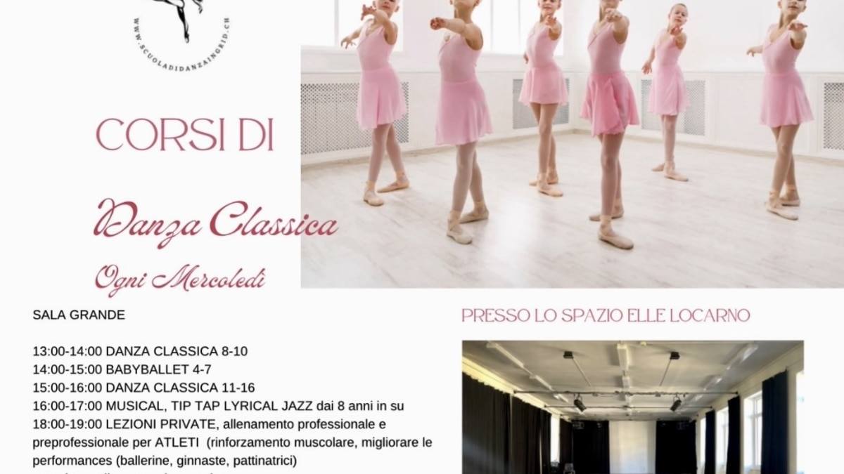 DANZA CLASSICA TENDU + PBT
Anni 12-16